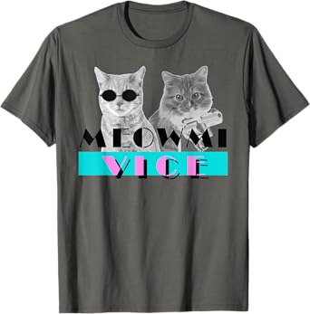 Kitten Meowmi Vice 80s Miami Funny T Shirt - Cat Lovers Gift T-Shirt