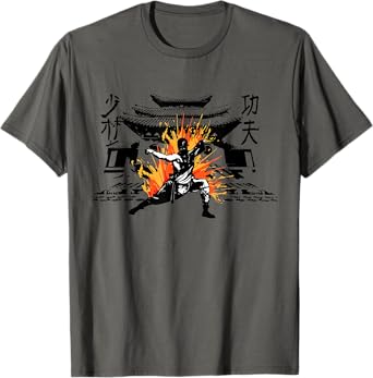 Shaolin Kung Fu Martial Arts Shaolin Monk Fighter T-Shirt