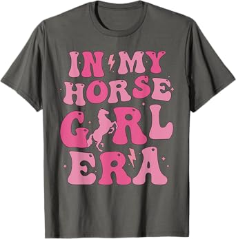 In my horse girl era cute horse girl horse lover groovy T-Shirt