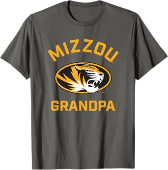 University of Missouri Mizzou Tigers Arched Grandpa T-Shirt