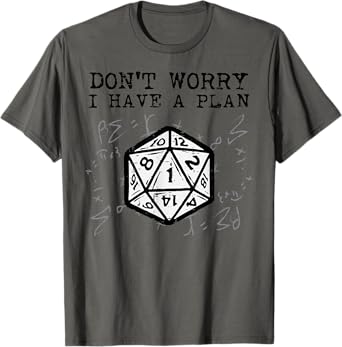 RPG Gamer Dont Worry I Have Plan Funny Men Boys Kids T-Shirt