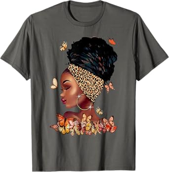 Black Girl Magic Afro Melanin Queen African American Women T-Shirt