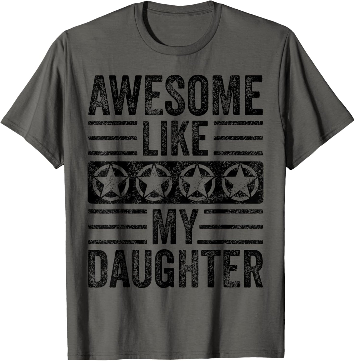 Awesome Like My Daughter | Funny Vintage Father Mom Dad Joke T-Shirt