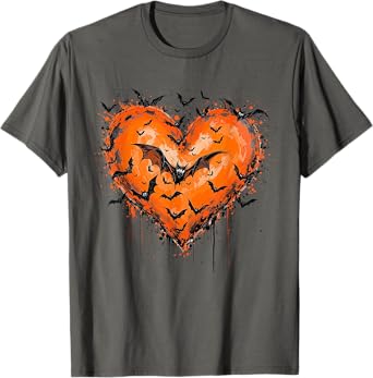 Halloween Bats Scary Night Spooky Season Horror Women Girls T-Shirt