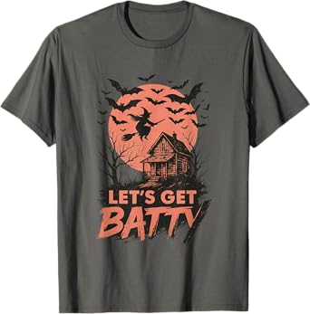 Let's Get Batty Witch Moon Cottage Bats T-Shirt
