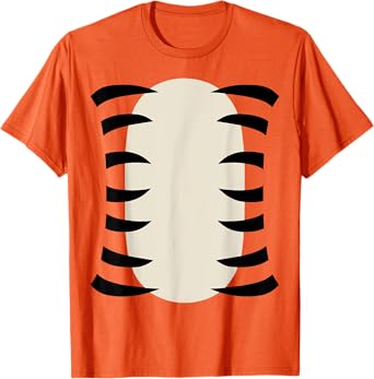 Tiger Shirt Adult Kids Men Women Tiger Costume T-Shirt