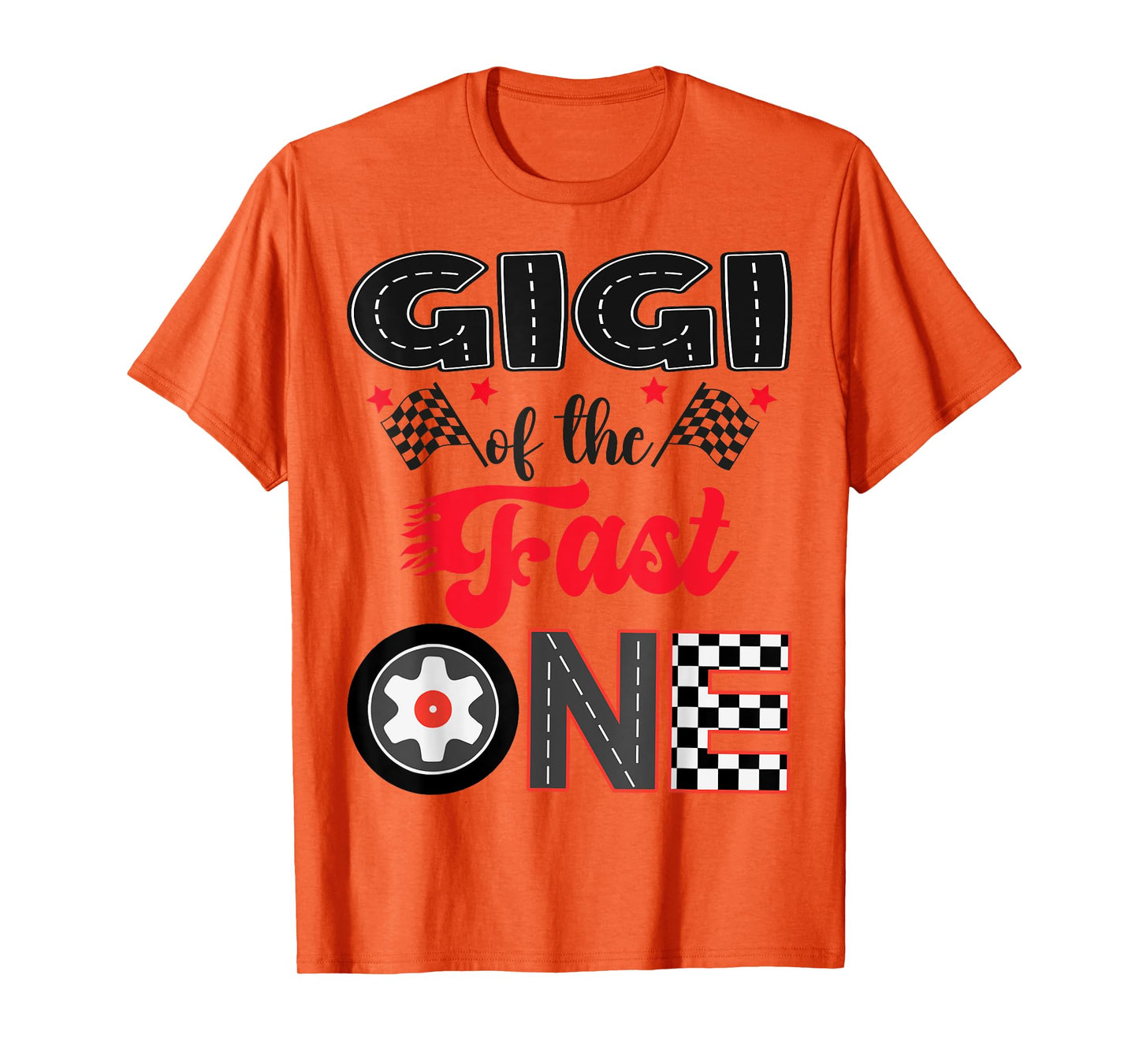 Gigi Of The Fast One Car Racing Dad 1St Birthday Boy T-Shirt