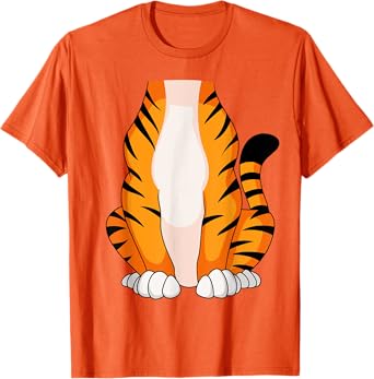 Tiger Shirt Men Women Kids Tiger Costume T-Shirt
