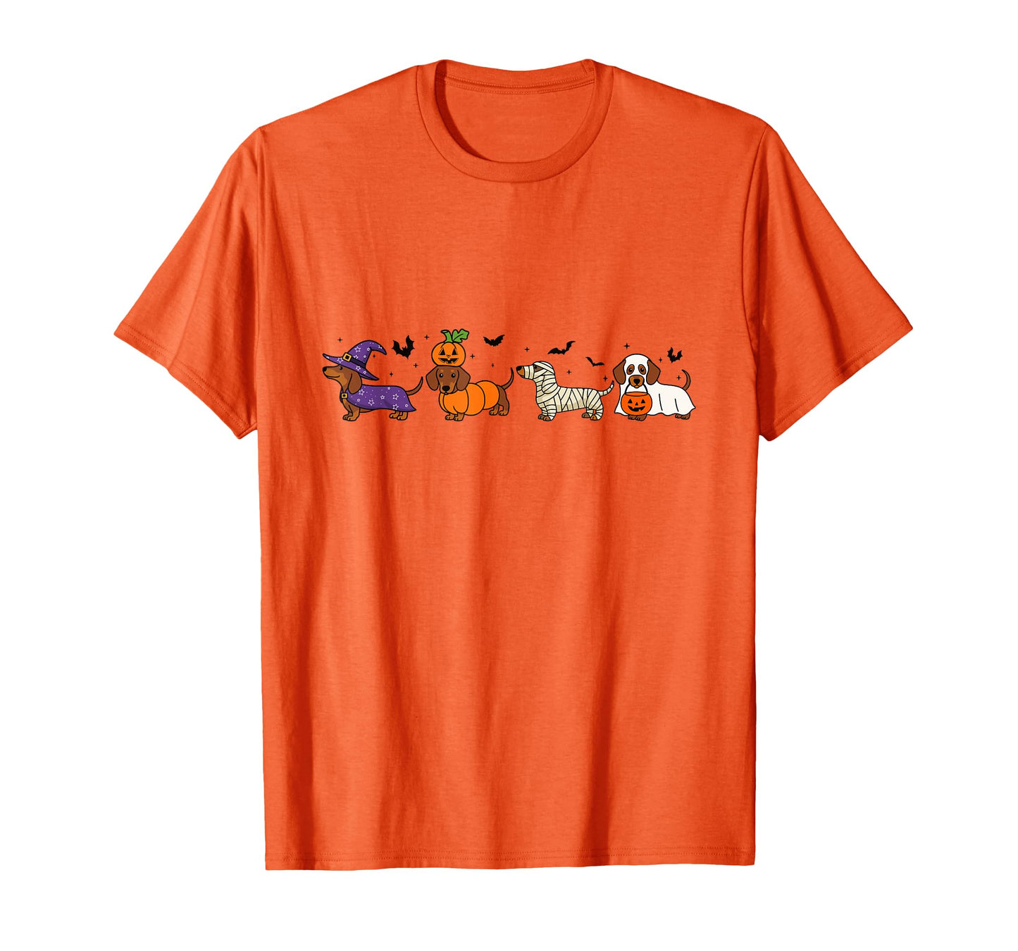 Funny Dachshund Halloween Wiener Dog Mom Dog Lover Spooky T-Shirt