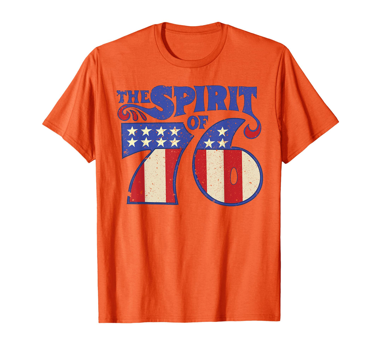 The Spirit 76 Vintage Retro 4th of July Independence Day T-Shirt