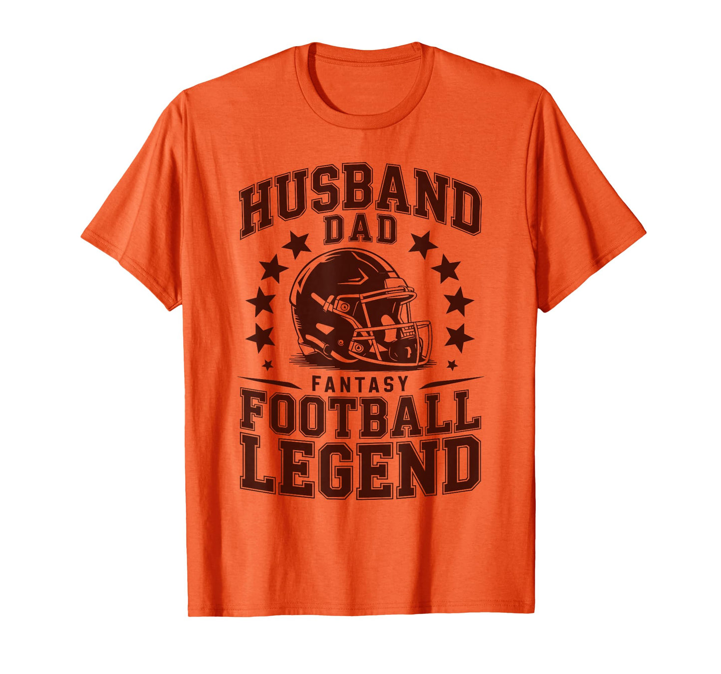 Husband Dad Fantasy Football Legend Humor Retro for Men T-Shirt
