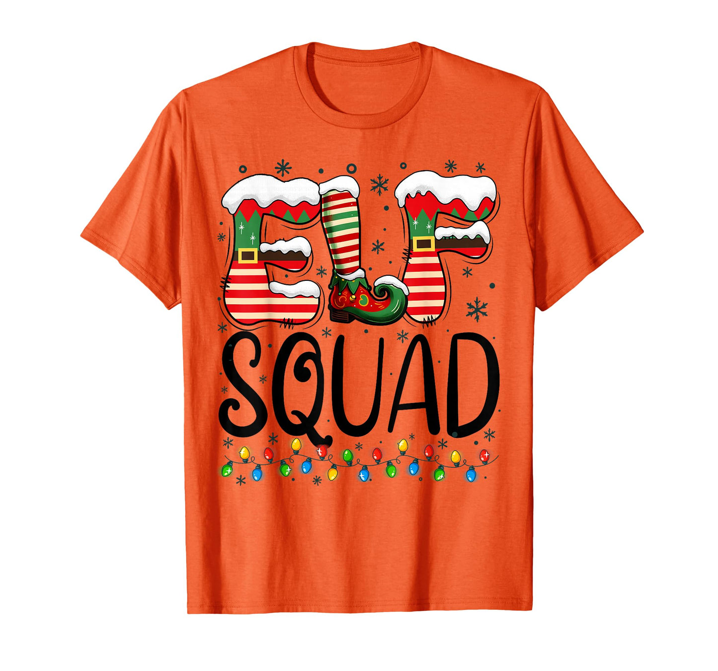 Elf Squad Funny Christmas Family Pajamas T-Shirt