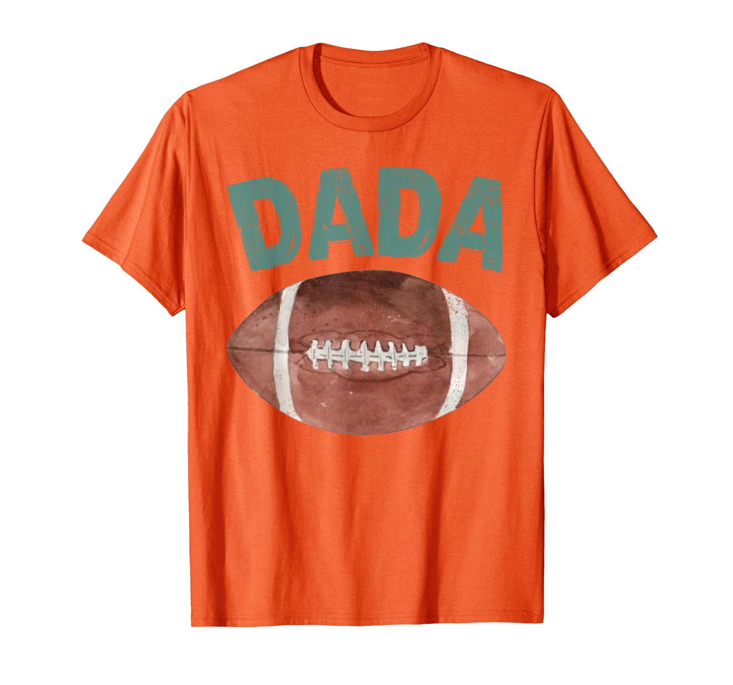 Dada of The 1 Year Old Football 1st Year Down Birthday Party T-Shirt