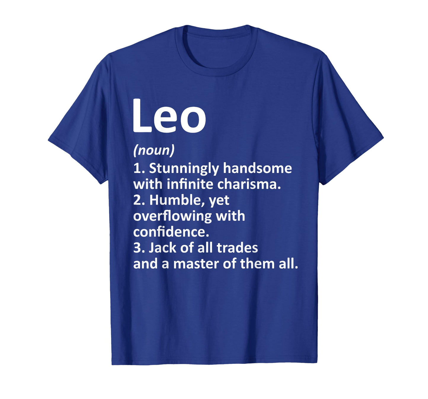 LEO Definition Personalized Name Funny Birthday Gift Idea T-Shirt