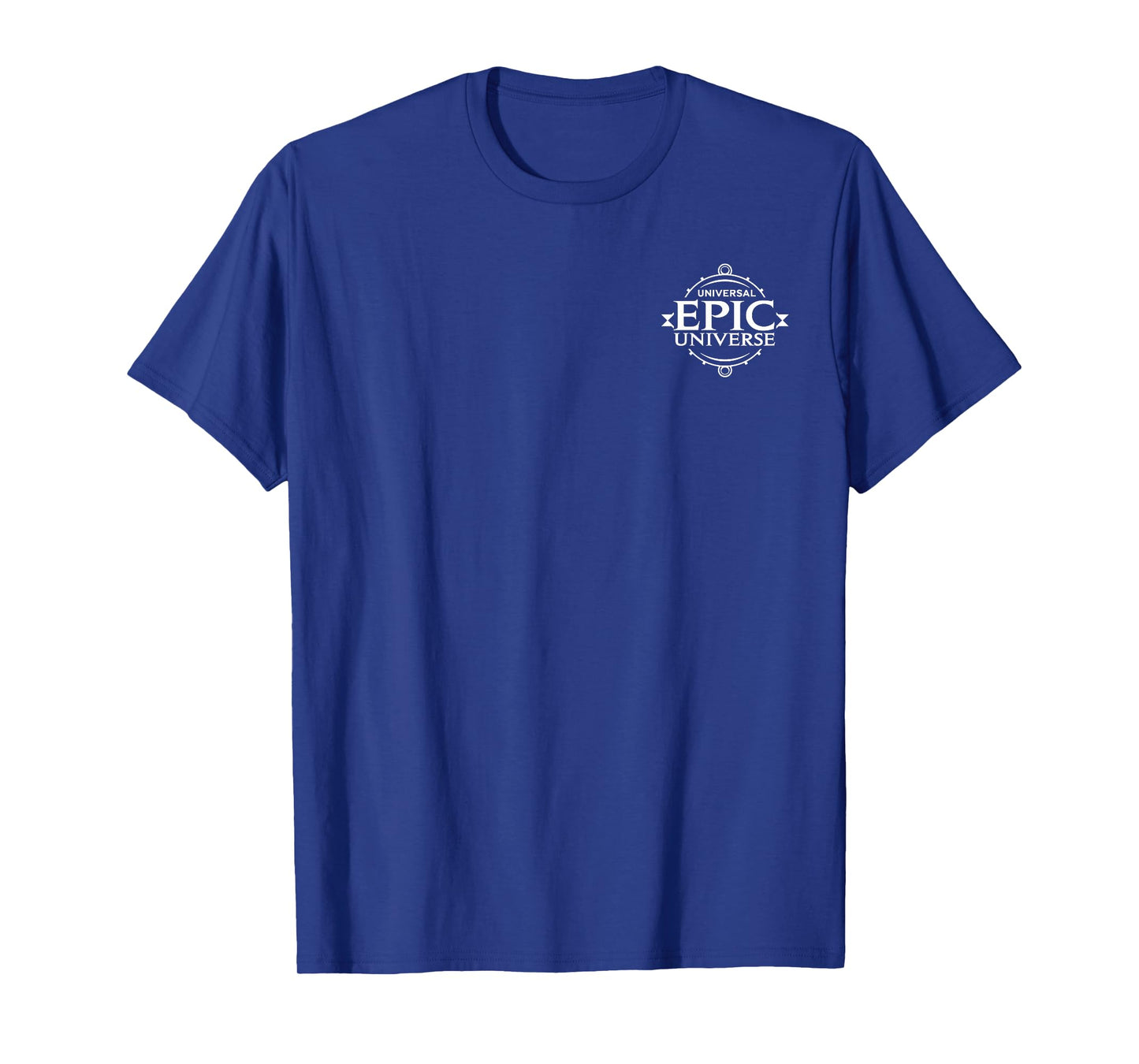 Universal Epic Universe Minimalist Logo White Front & Back T-Shirt