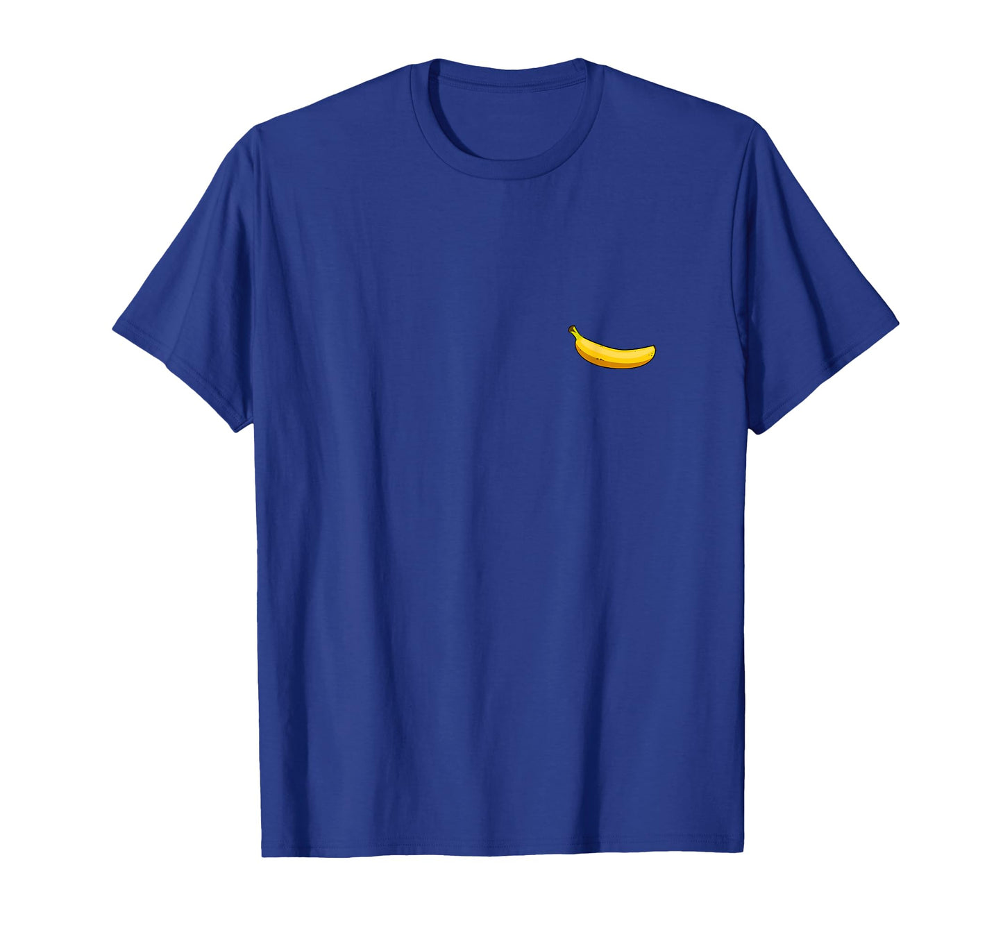 Banana Line Art Graphic Pocket Patch Badge Icon Minimalist T-Shirt