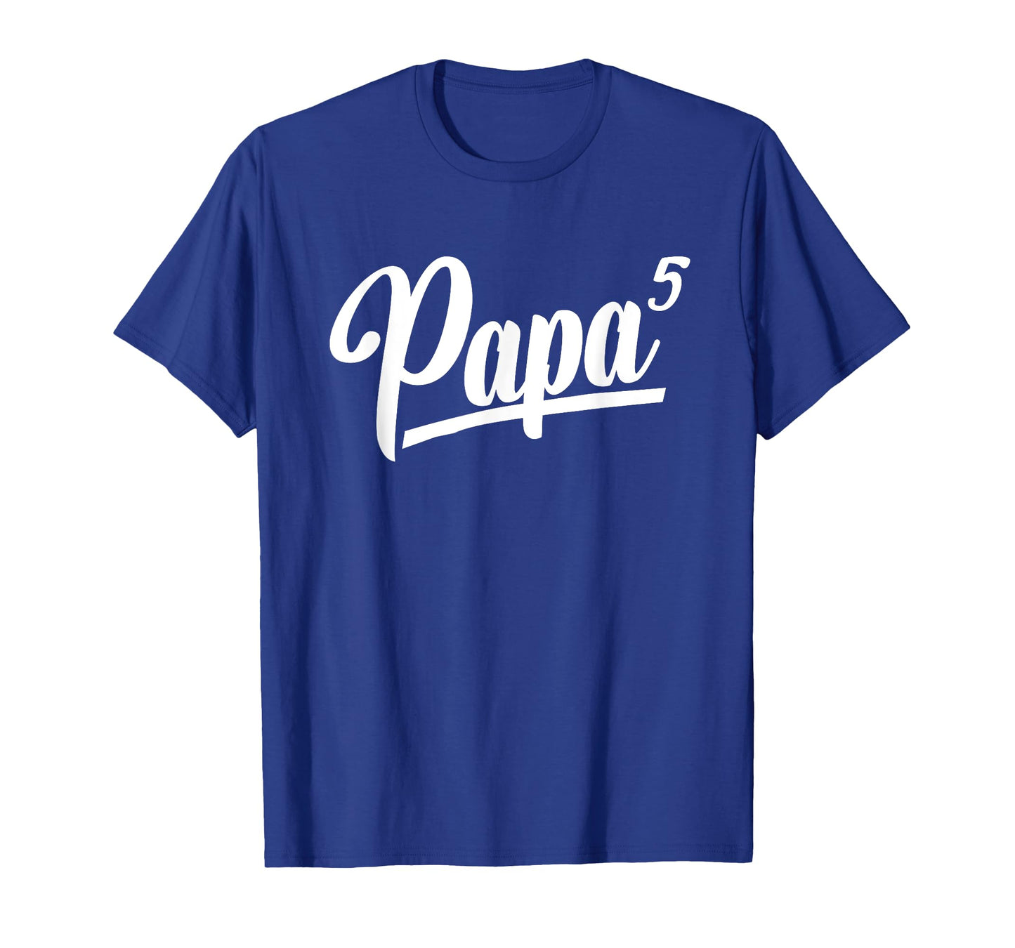 Papa Of 5 Five Grandpa Of 5 Grandkids 5th Time Grandfather T-Shirt