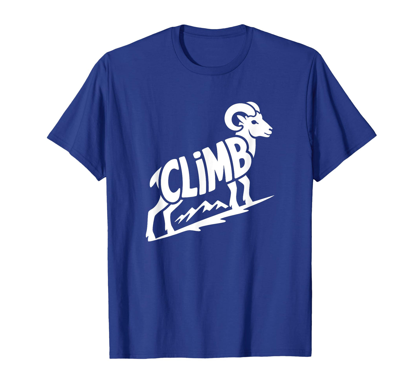 Climb - Rock Climbing & Bouldering Bighorn Ram Word Art T-Shirt