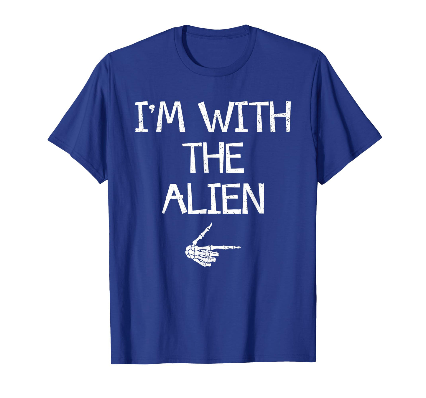 I'm With The Alien Funny Halloween Costume Couples Matching T-Shirt