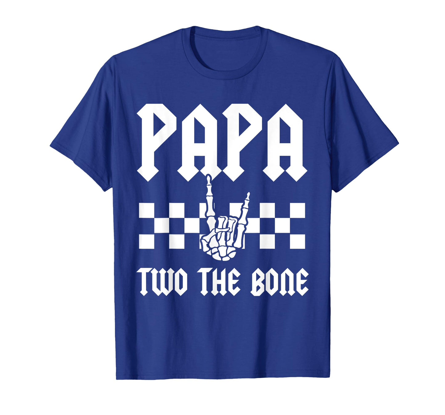Papa Two The Bone Skeleton Hand 2nd Birthday Boy Girl T-Shirt
