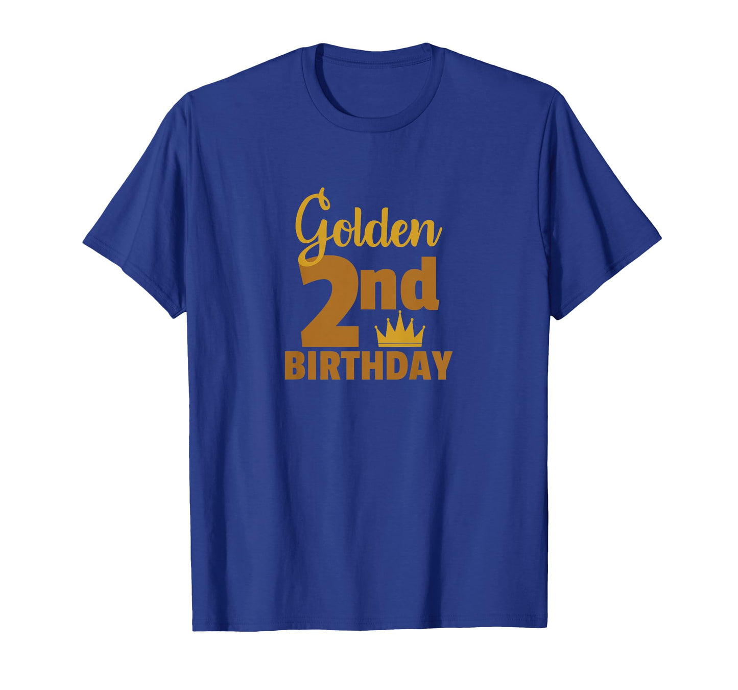 Golden 2nd Birthday Two Year Old Special Occasion T-Shirt
