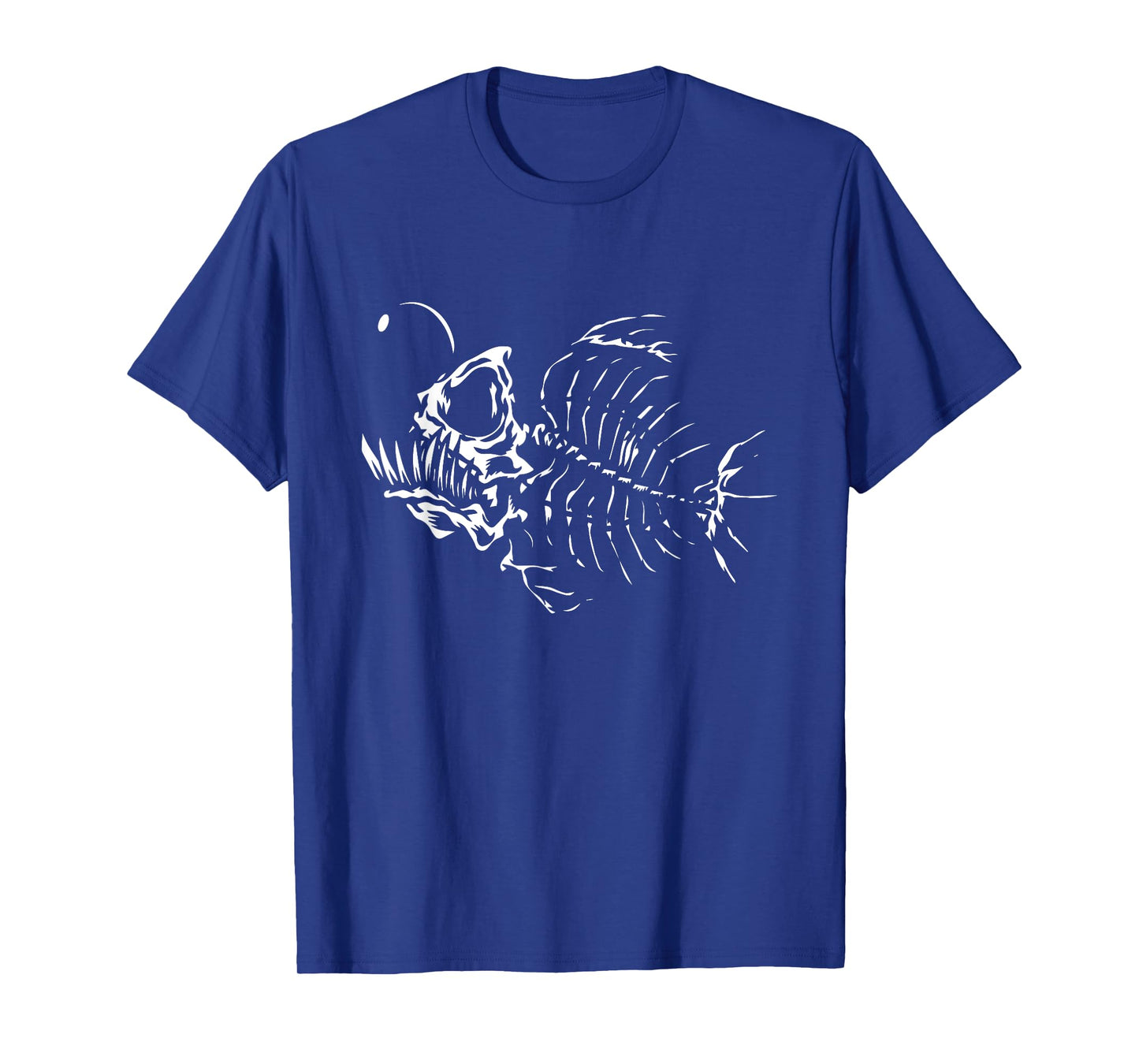 Angle Fish Skeleton Halloween Costume Scary Deep Sea Animal T-Shirt