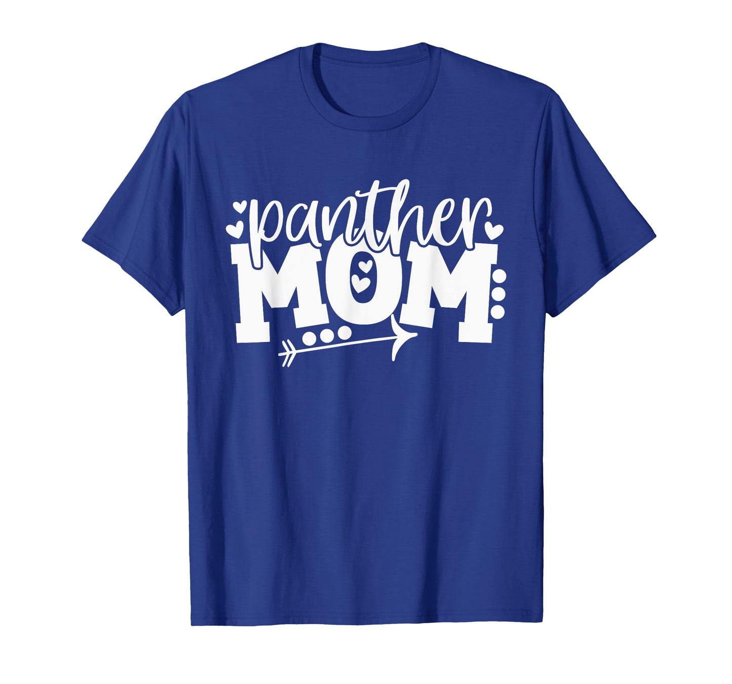Panther Mom School Sports Fan Team Spirit Arrow T-Shirt