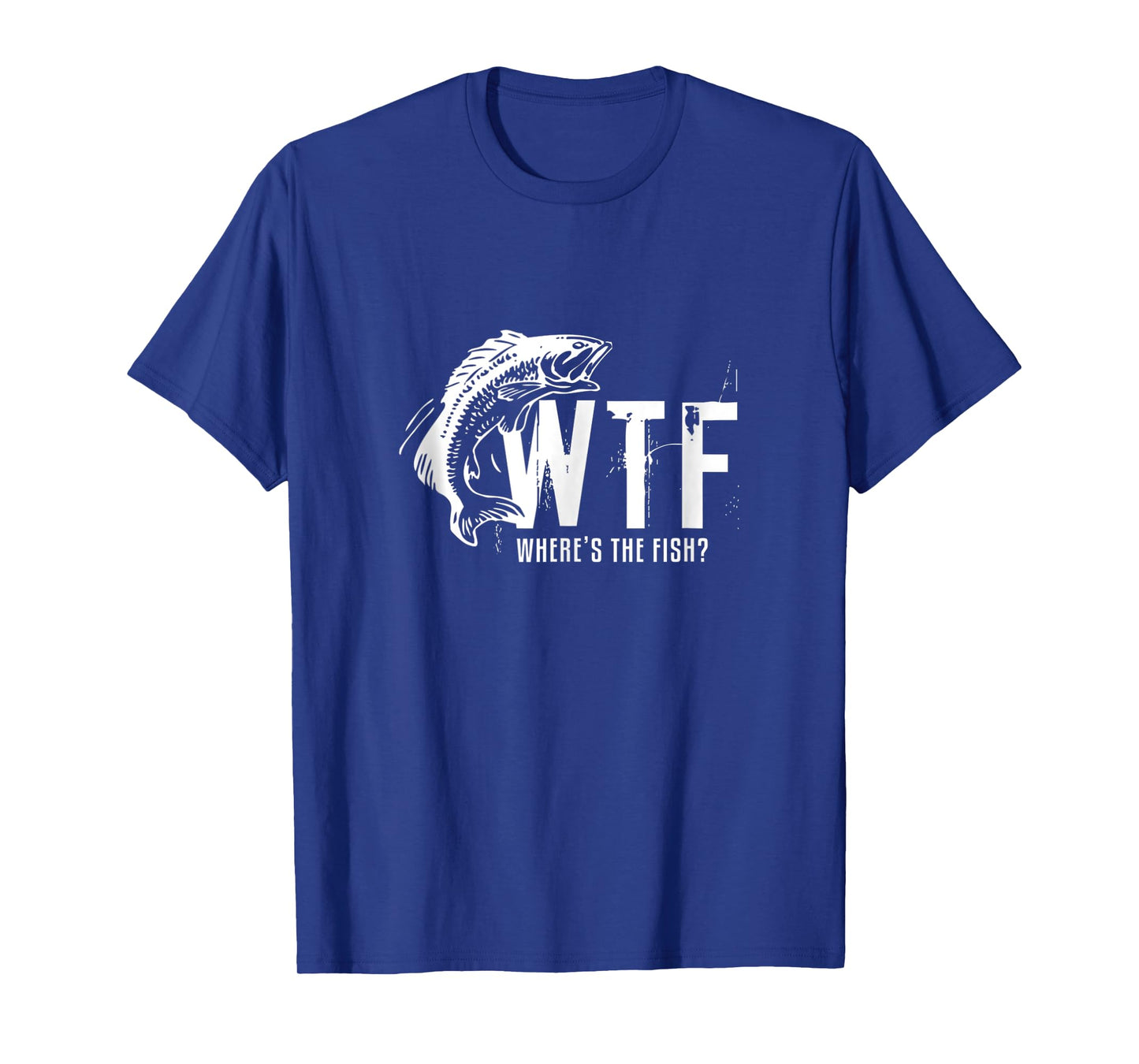 Wtf Wheres The Fish Mens Funny Fishing Tank Top