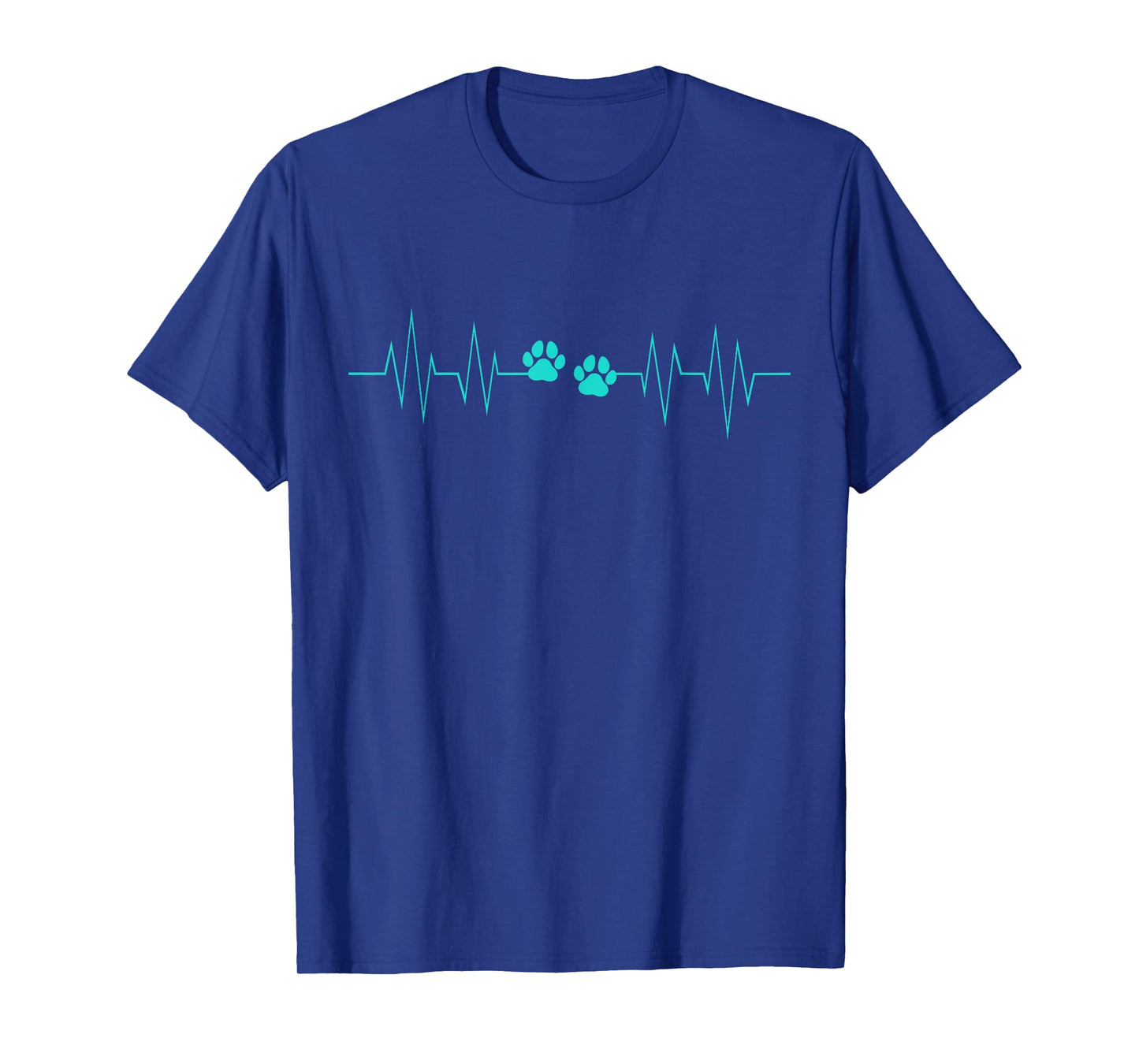 Paw Print Heartbeat Funny EKG Veterinary Veterinarian Gift T-Shirt