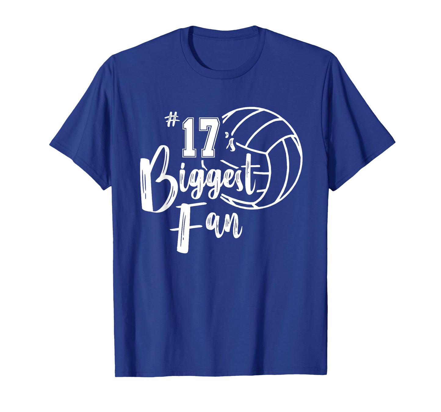 Seventeen 17 Biggest Fan Shirt Volleyball Mom Volleyball Dad T-Shirt