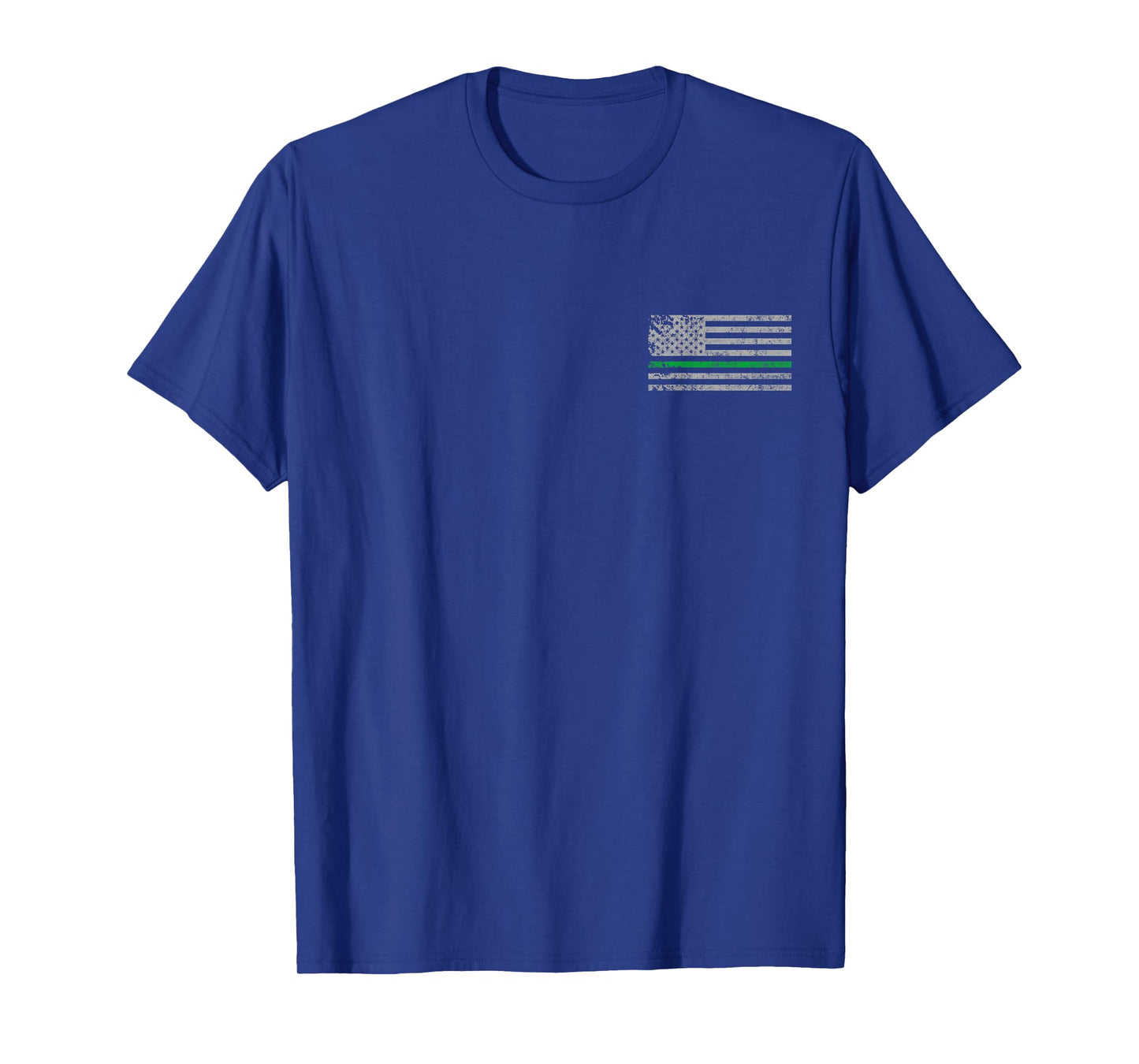 Thin Green Line American Patriotic USA Flag Men Women T-Shirt