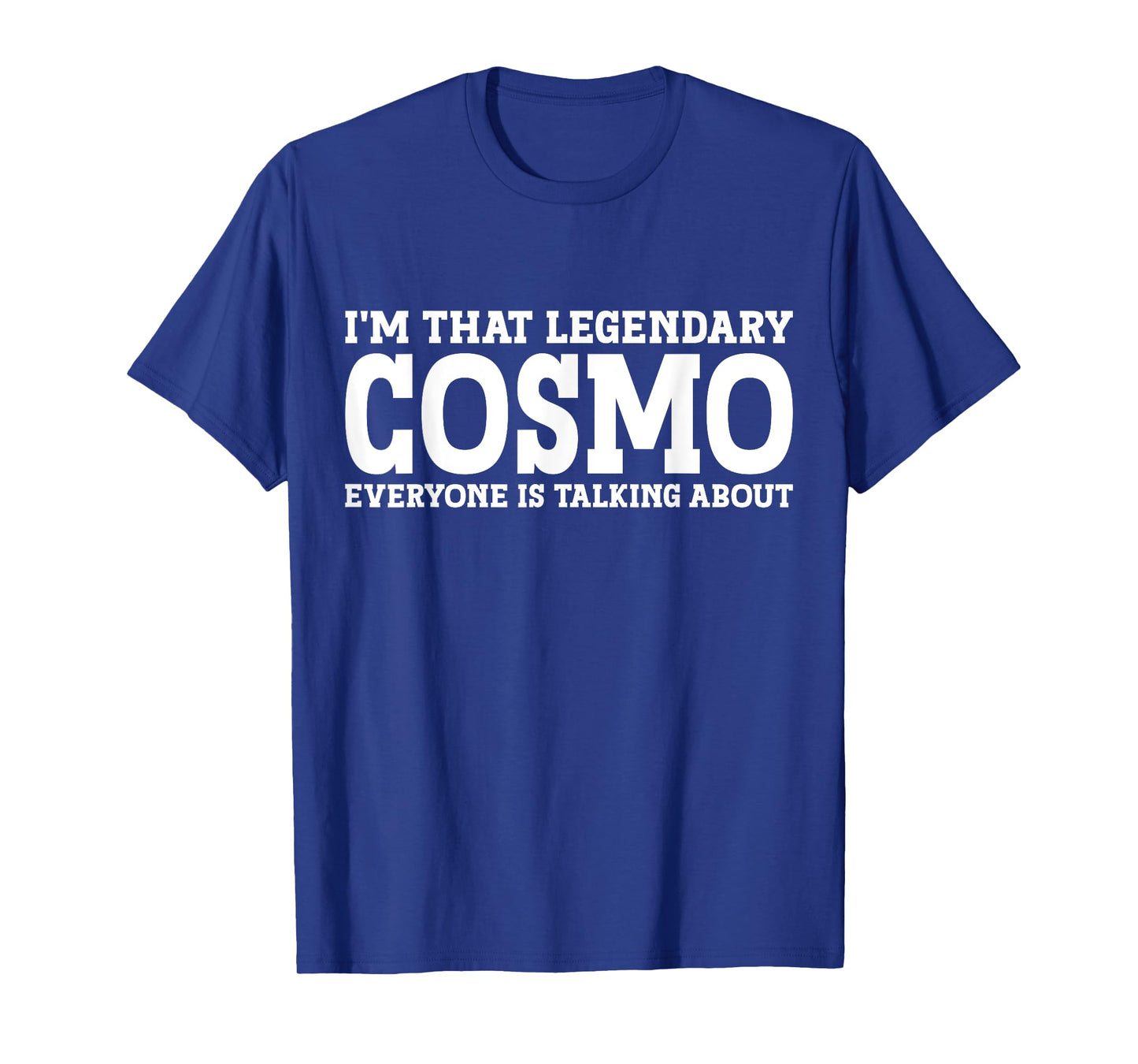 Cosmo Gifts Cosmo Personal Name First Name Funny Cosmo T-Shirt - Men, Birthday Celebrants - Unisex-Adults - Black - Short Sleeve - T-Shirt - Small