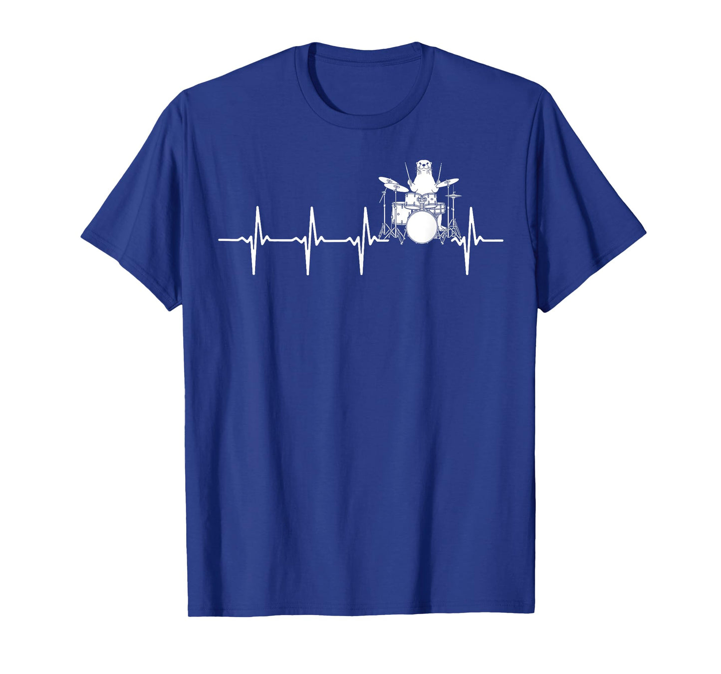 Otter Drums Heartbeat Funny Gifts For Men Women Kid Drummer T-Shirt