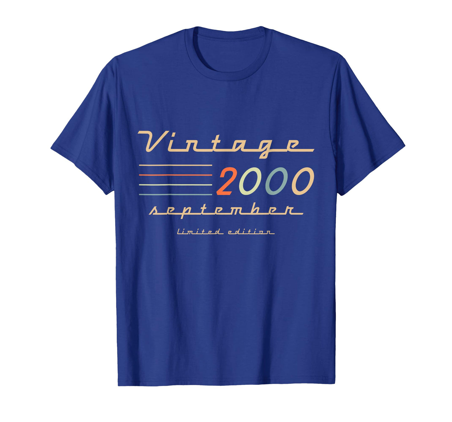 25th Birthday Gifts for Men September 2000 25 Year Old Bday T-Shirt