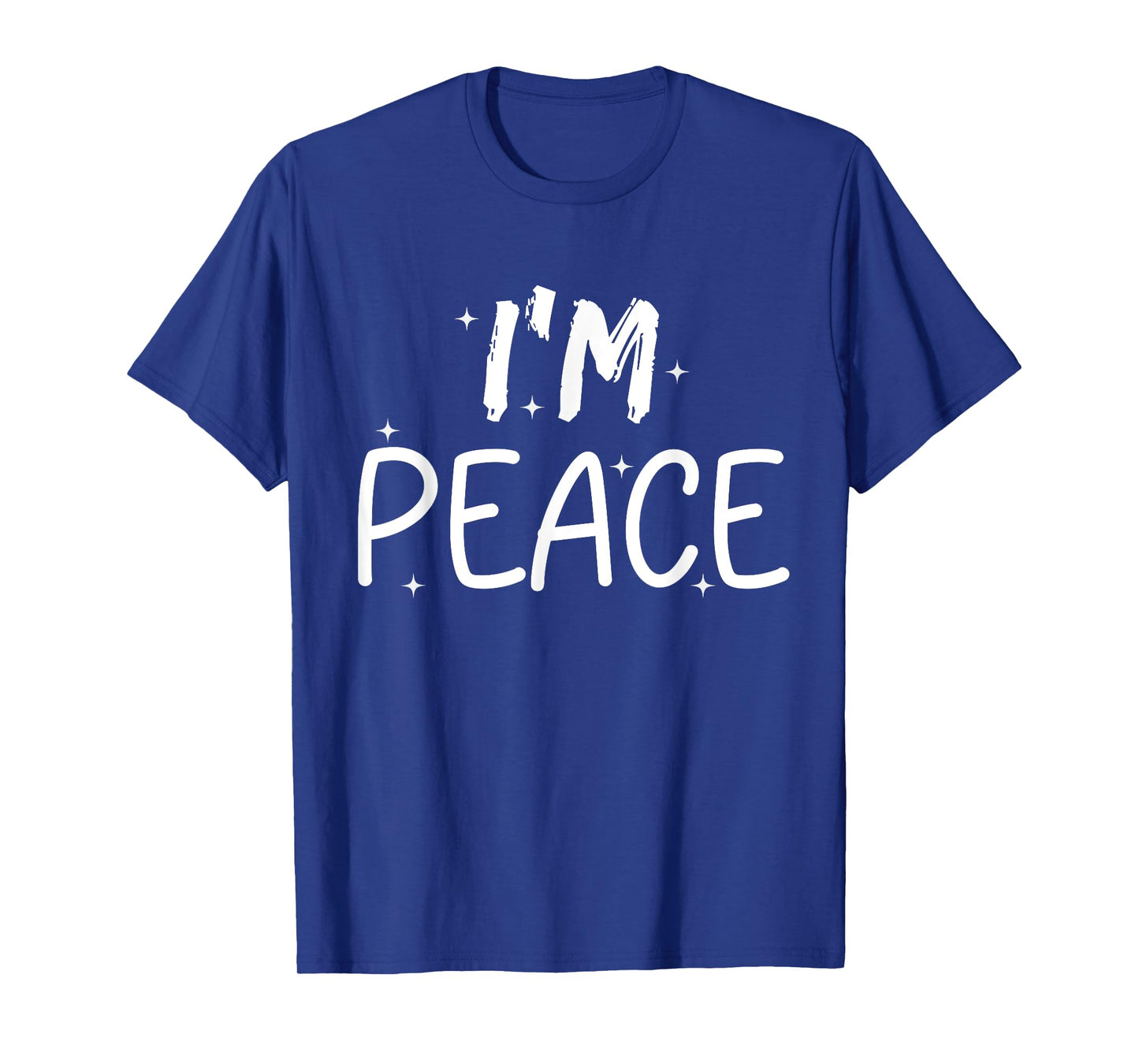 Womens Tees I Come in Peace I'm Peace Funny Matching Couples T-Shirt