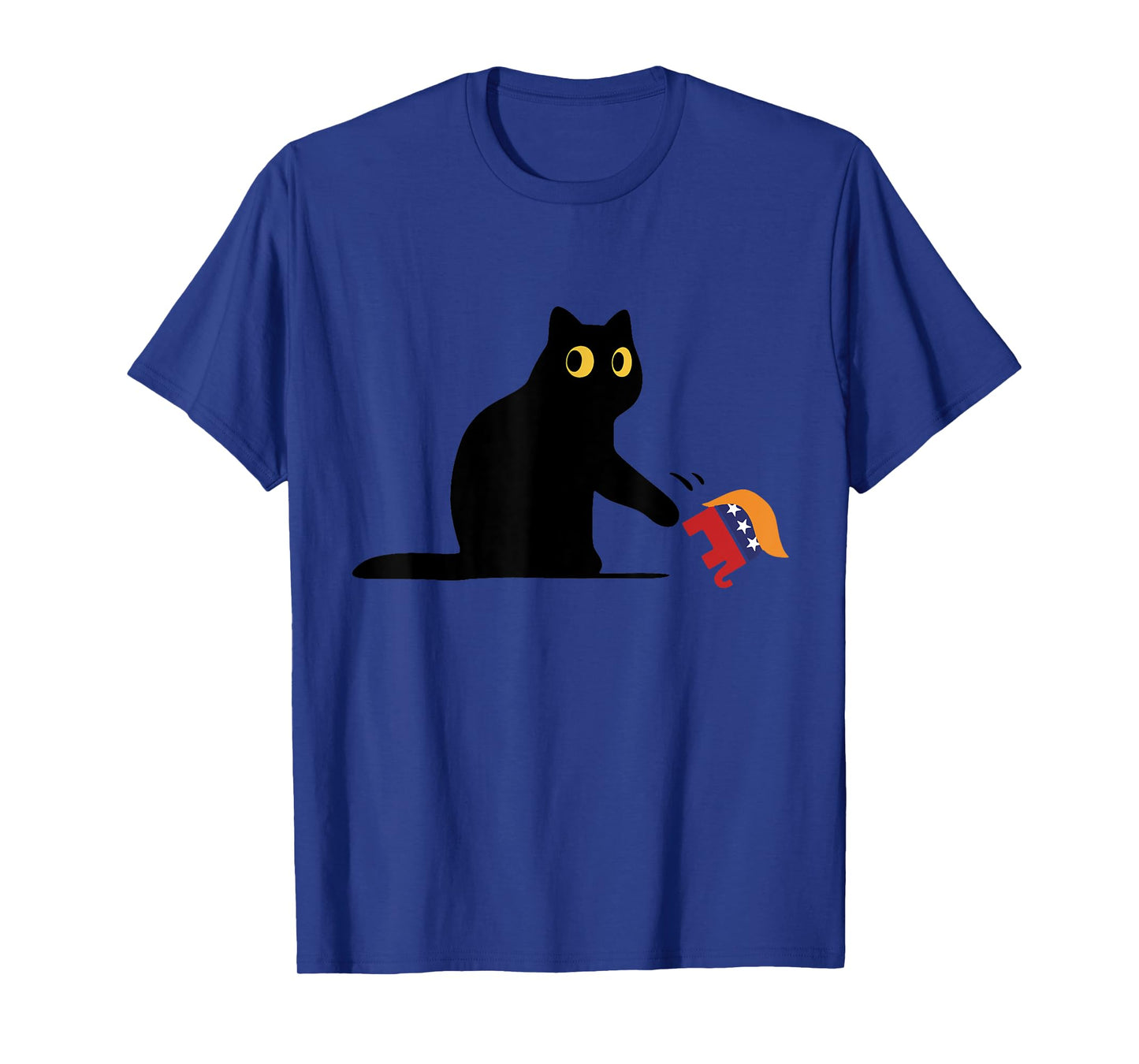 Kamala Harris 2024 Victory Black Cat vs Elephant Trump T-Shirt for Men Women