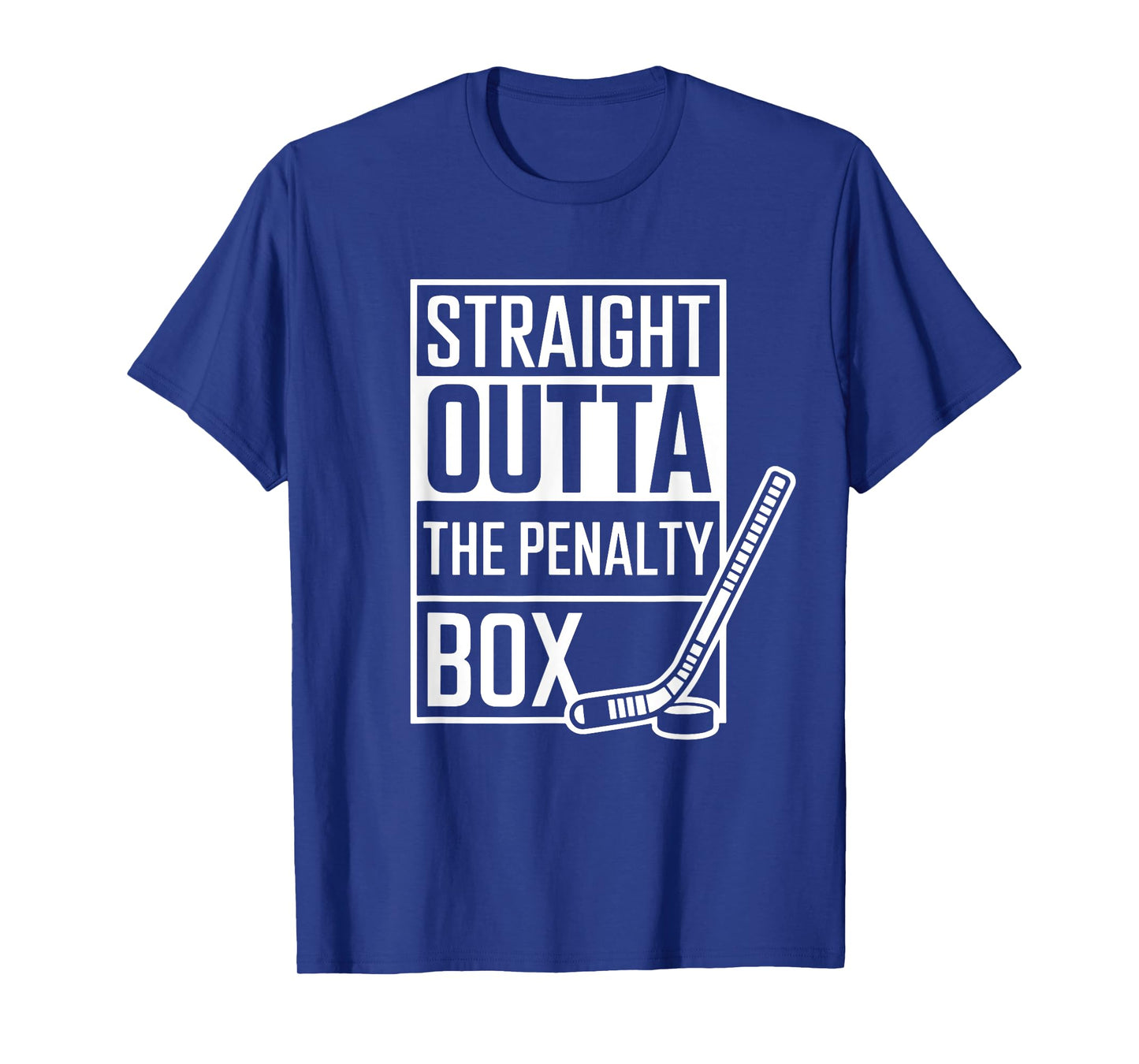 Straight Outta The Penalty Box Shirt Funny Ice Hockey Player T-Shirt