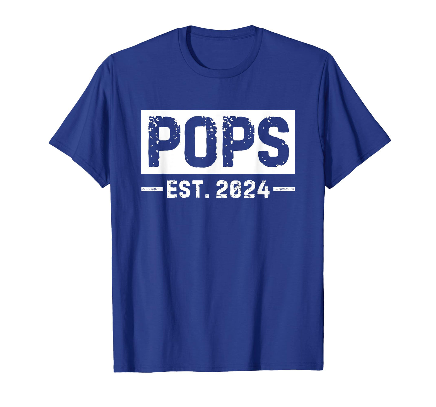 Pops Est 2024 Grandpa T-Shirt
