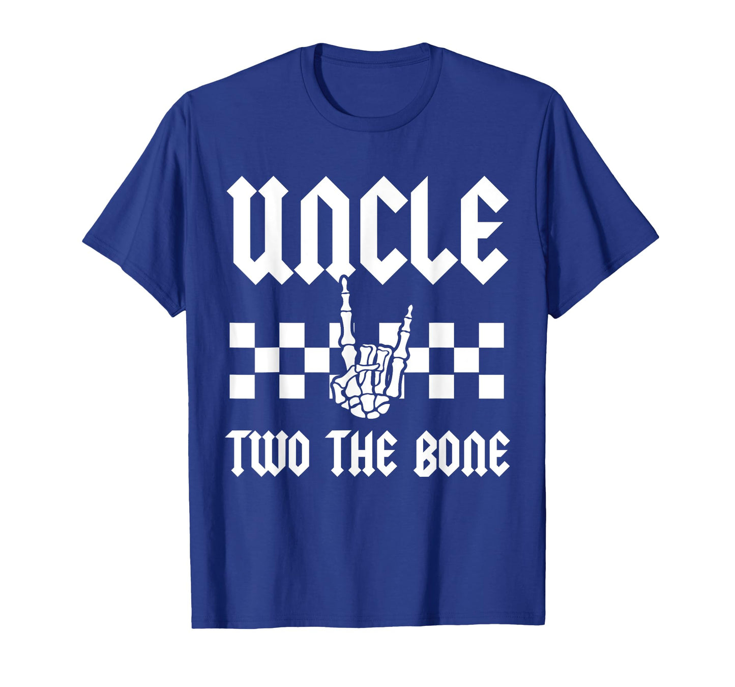 Uncle Two The Bone Skeleton Hand 2nd Birthday Boy Girl T-Shirt