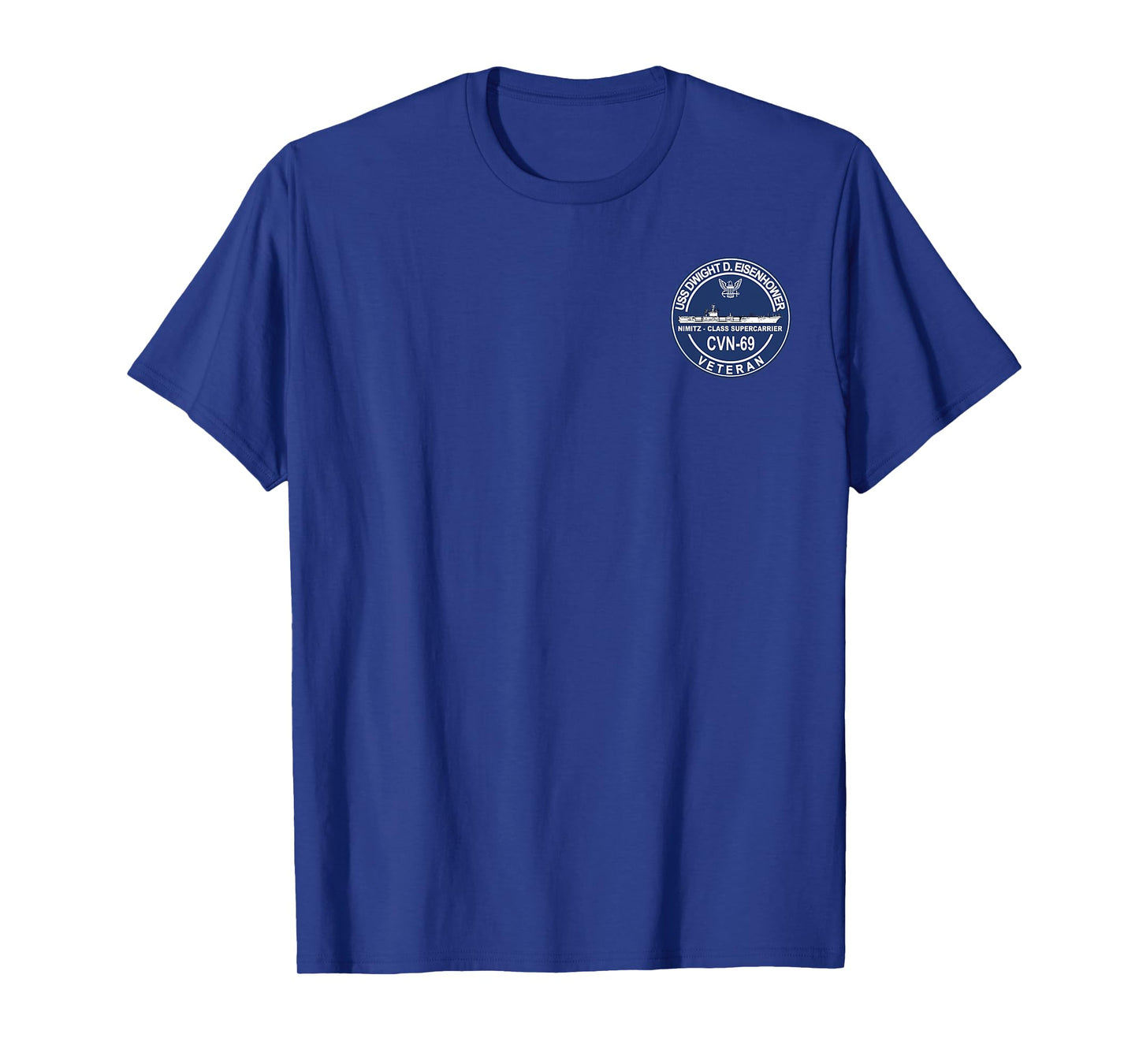 USS Dwight D. Eisenhower CVN-69 Aircraft Carrier Veteran Tee T-Shirt