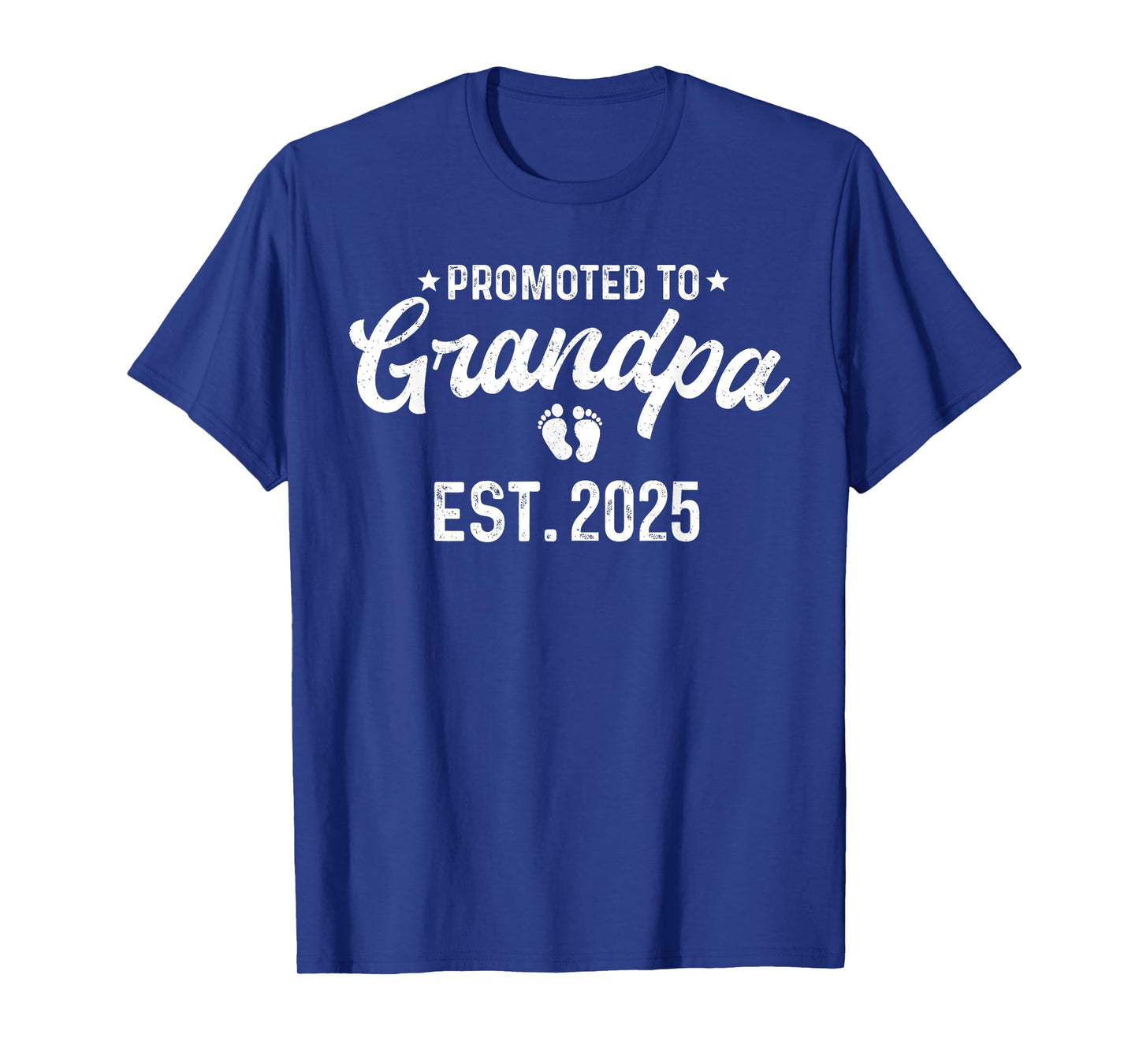 Promoted To Grandpa 2025 Funny Pregnancy Grandfather Loading T-Shirt