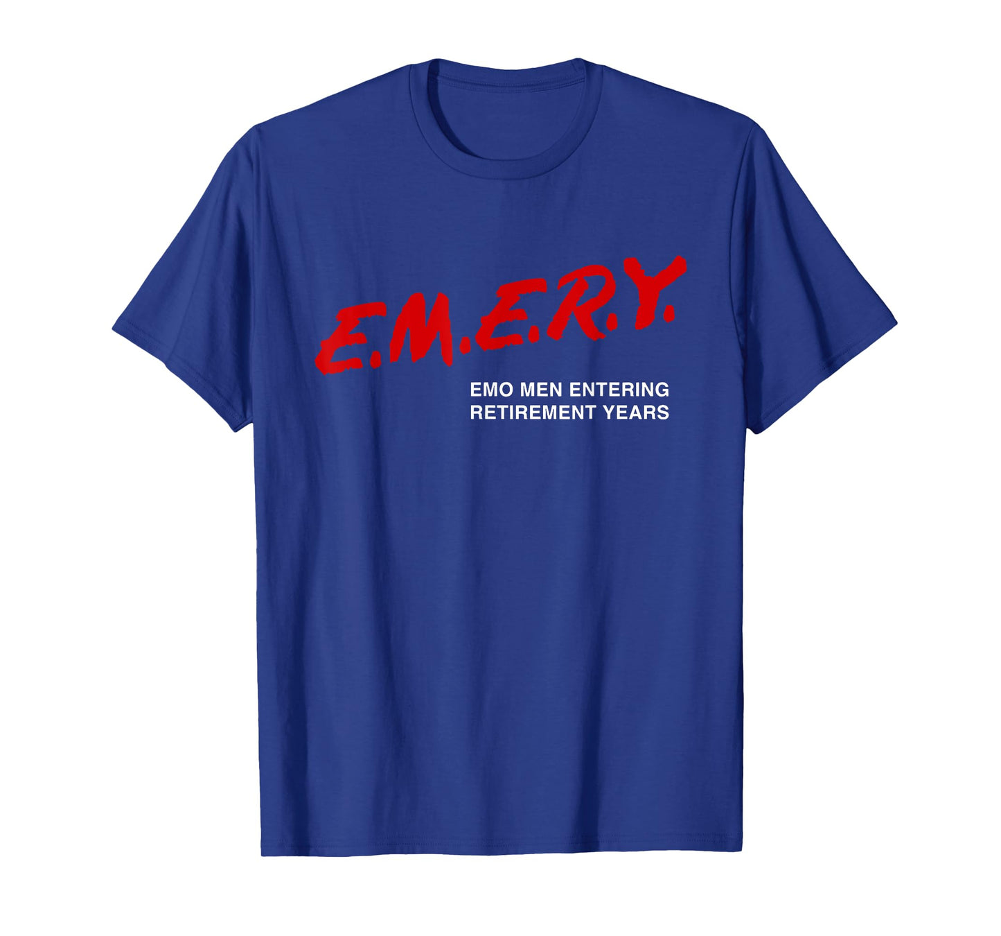 Emo Men Entering Retirement Years Funny Apparel T-Shirt