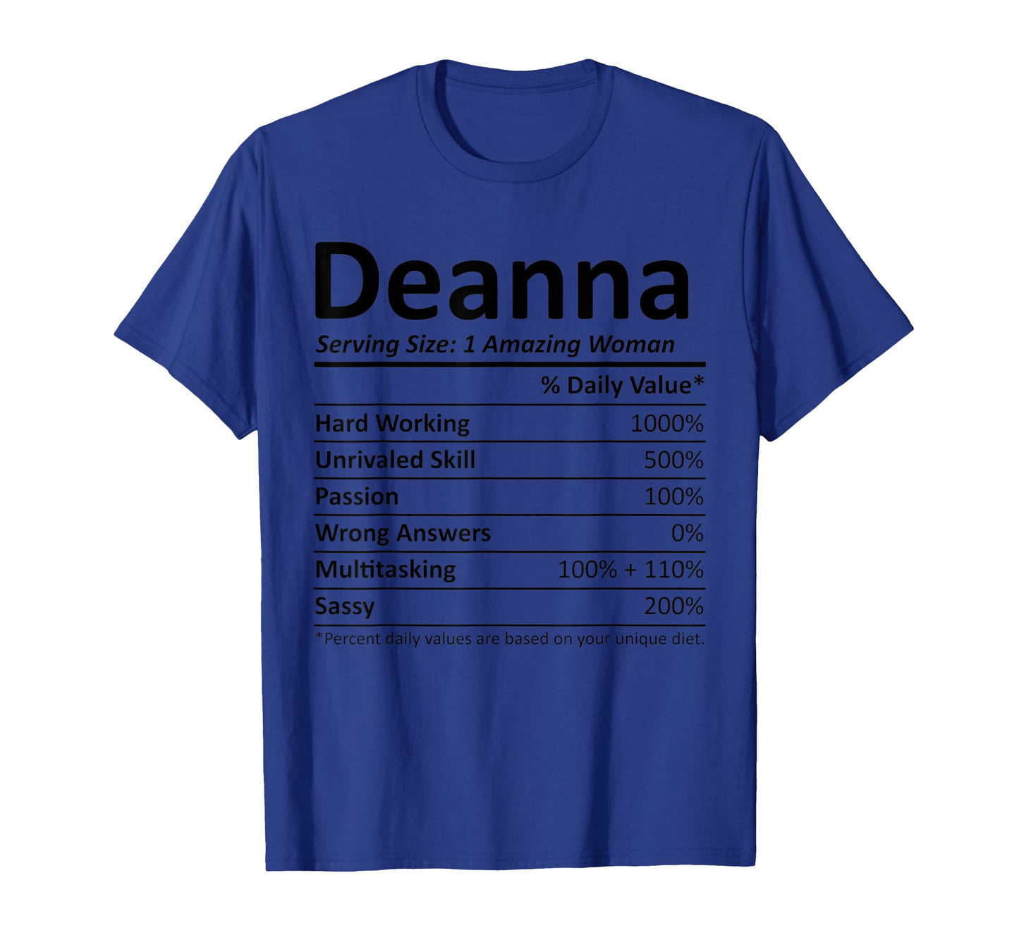 DEANNA Nutrition Personalized Name Funny Christmas Gift Idea T-Shirt