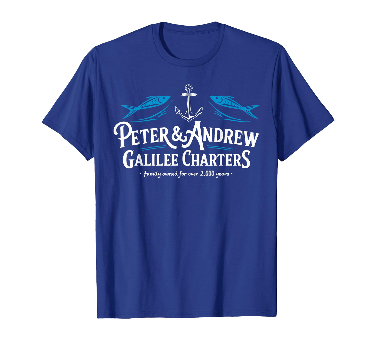 Peter & Andrew Bible Verse Fisherman Christian Funny Fishing T-Shirt