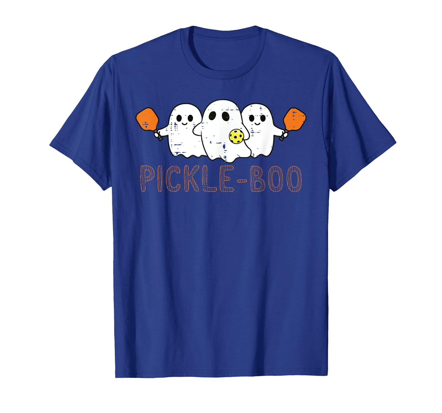 Halloween Pickleball Ghosts Pickle Boo Costume Men Women Kid T-Shirt