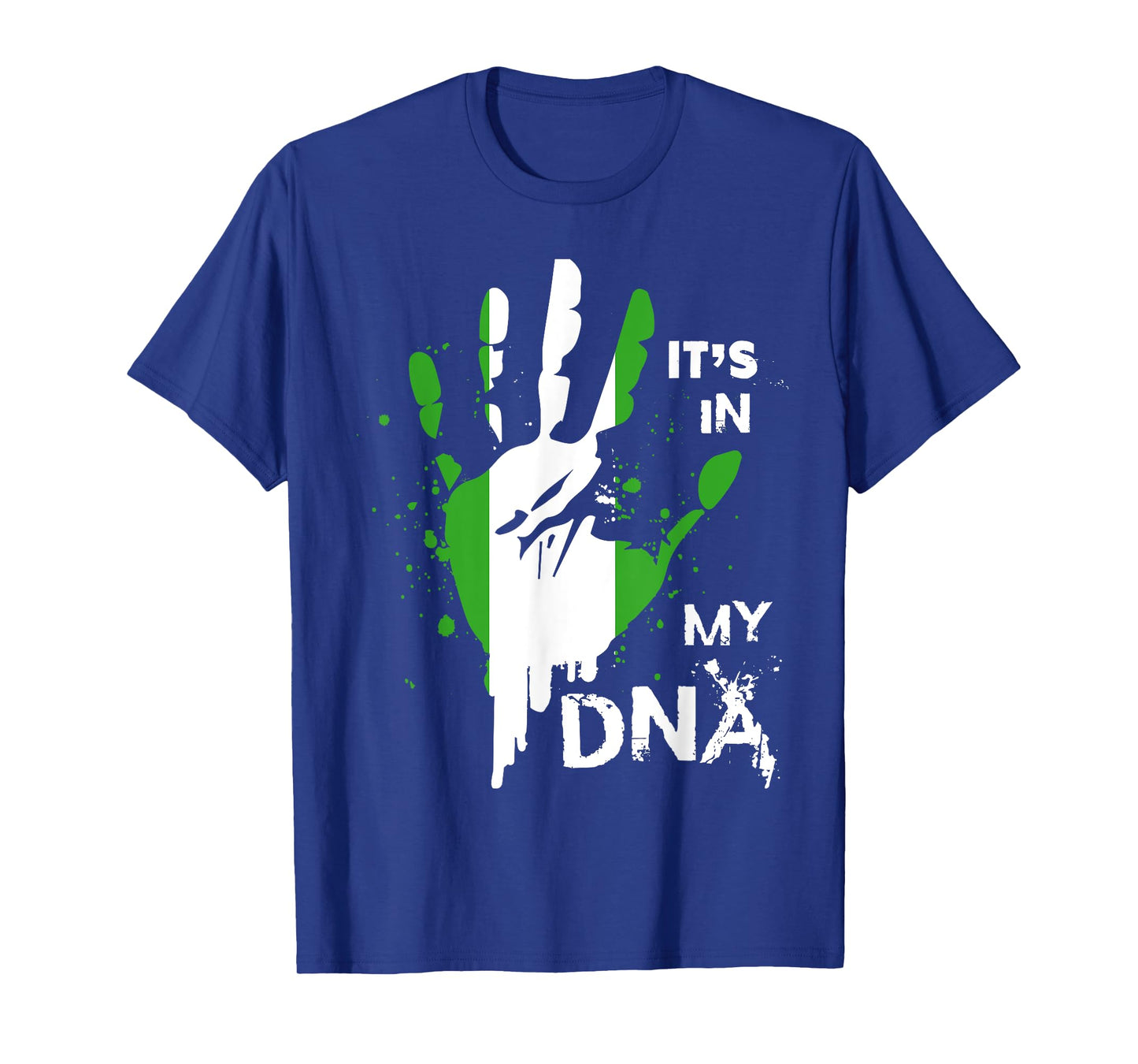 Nigeria IT'S IN MY DNA Shirt Nigerian Flag Proud Fingerprint T-Shirt