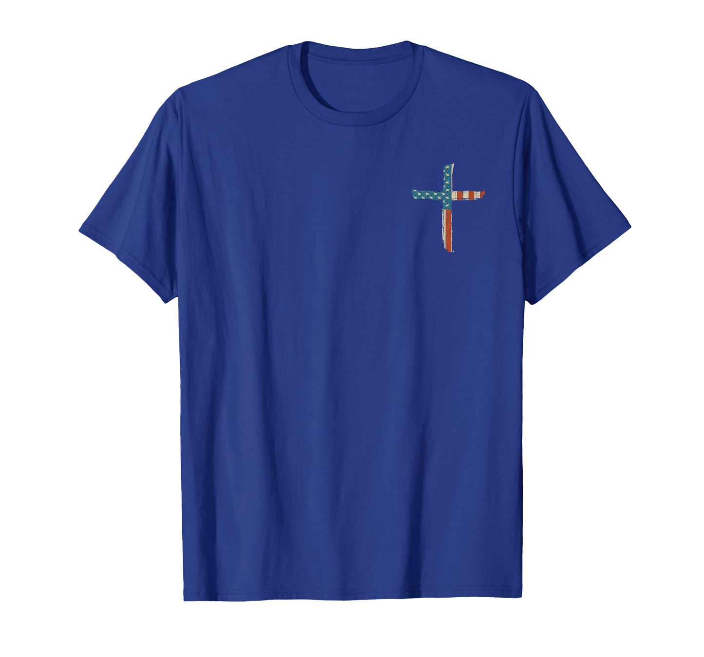 Stand For The Flag I Kneel For The Cross - Front and Back T-Shirt