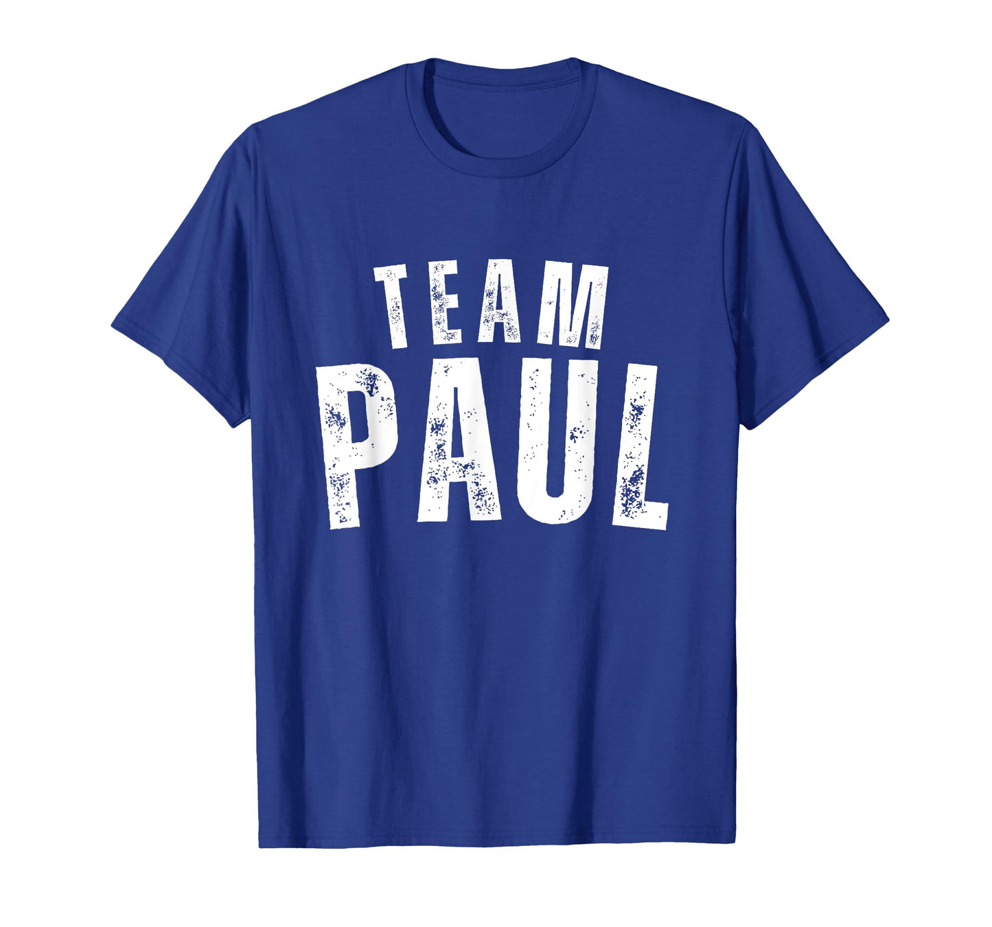 Paul Family Name Vintage Personalized Name T-Shirt for Unisex-Adults & Unisex-Kids, Black, Small, Short Sleeve