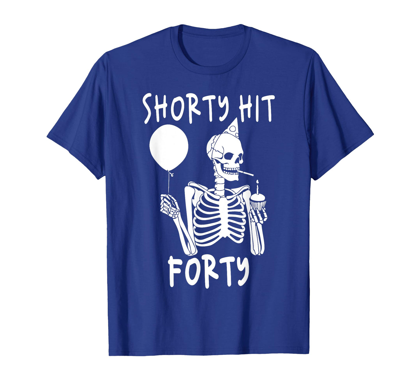 Funny Shorty Hit Forty Turning 40th Birthday Hello Forties T-Shirt