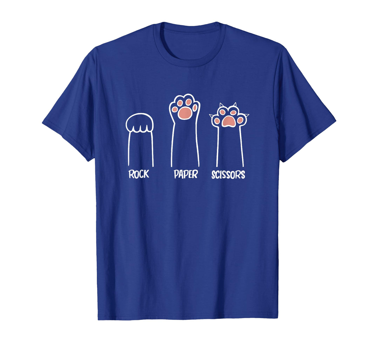 Rock Paper Scissors Game Cute Cat Kitty Paws Men Women Girls Kids T-Shirt